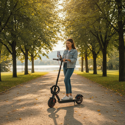 350W Folding Electric Scooter Aluminum Alloy  8.5" Tire 36V 10.4AH Lithium Battery With App Kick Scooter For Adults Escooter