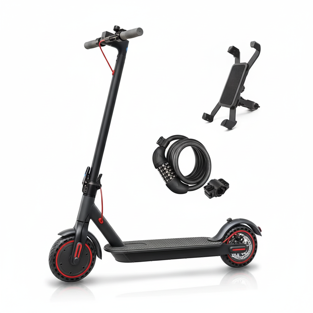 350W Folding Electric Scooter Aluminum Alloy  8.5" Tire 36V 10.4AH Lithium Battery With App Kick Scooter For Adults Escooter