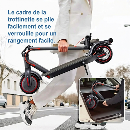 350W Folding Electric Scooter Aluminum Alloy  8.5" Tire 36V 10.4AH Lithium Battery With App Kick Scooter For Adults Escooter