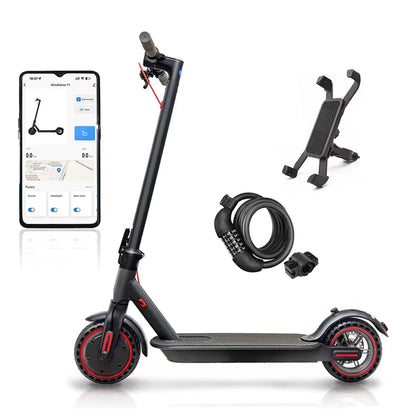 350W Folding Electric Scooter Aluminum Alloy  8.5" Tire 36V 10.4AH Lithium Battery With App Kick Scooter For Adults Escooter