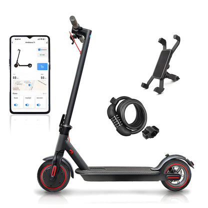 350W Folding Electric Scooter Aluminum Alloy  8.5" Tire 36V 10.4AH Lithium Battery With App Kick Scooter For Adults Escooter